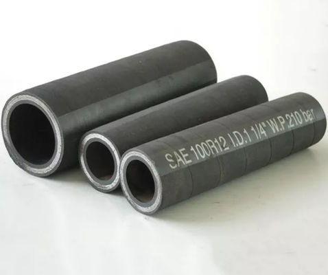 High Temperature High Pressure Hydraulic Hose Vacuum Pressure Up To 0.7 Bar 1/2 Inch