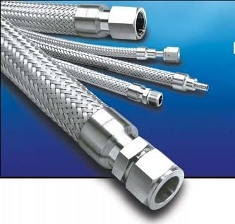 Изготовленный на заказ размер PE/PTFE заплел трубу взрывозащищенного гибкого кисловочного алкалиа сетки шланга гидросистемы устойчивую